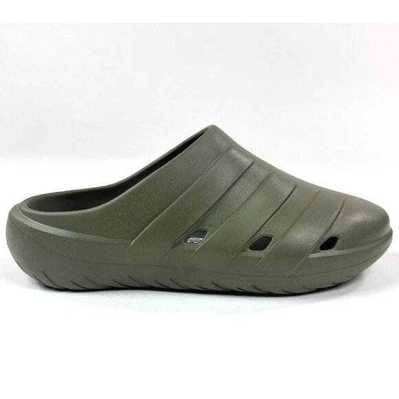 Adidas Adicane Unisex Olive Green Closed Toe Slide Sandals HQ9917 - Picture 1 of 9